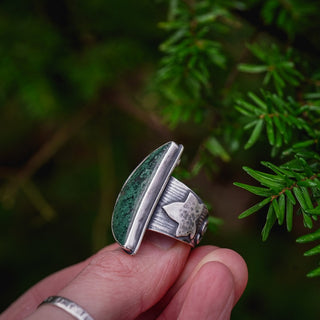Forest Moss Ring - Size UK N/US 7