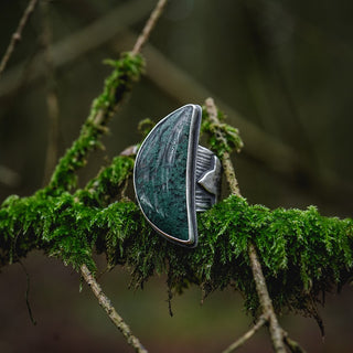 Forest Moss Ring - Size UK N/US 7