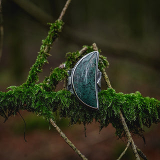 Forest Moss Ring - Size UK N/US 7