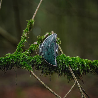 Forest Moss Ring - Size UK N/US 7
