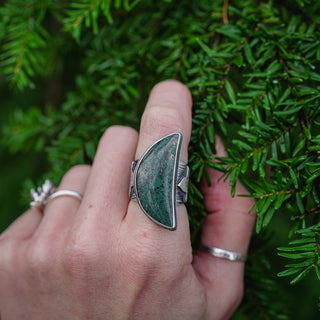 Forest Moss Ring - Size UK N/US 7