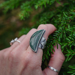 Forest Moss Ring - Size UK N/US 7