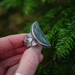 Forest Moss Ring - Size UK N/US 7