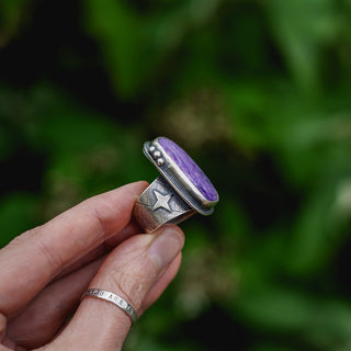 Natures Galaxy Ring - Size UK Q/US 8.5