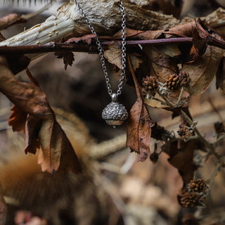 Tiny Acorn Necklace
